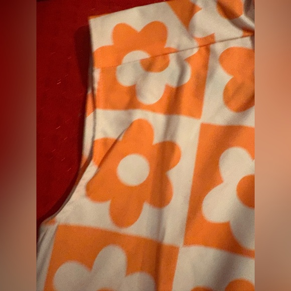 NWT Floral Orange Set. Shirt Buttons Down $ Wide Leg Pant. S, M, L, XL and XXL. - Picture 8 of 16